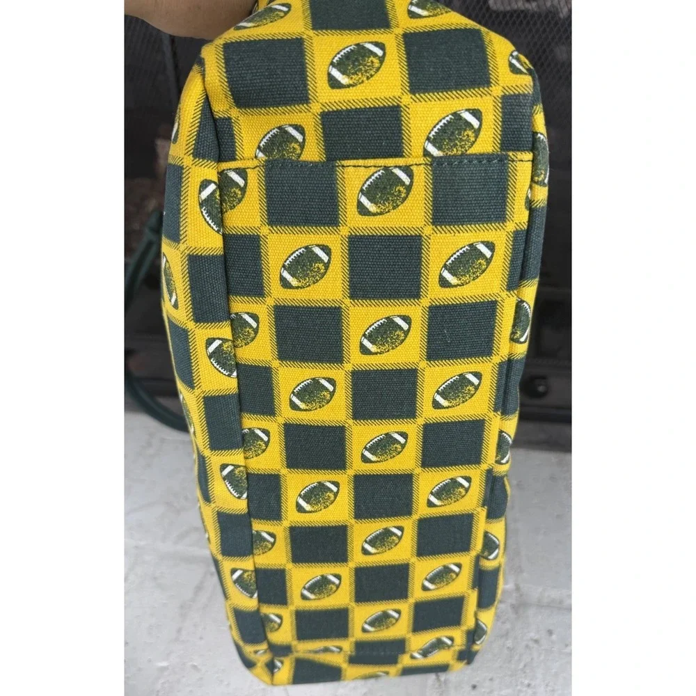 Farmhouse Is My Style Home Sweet‎ Farm Green And Yellow Football 🏈 Pattern Bag